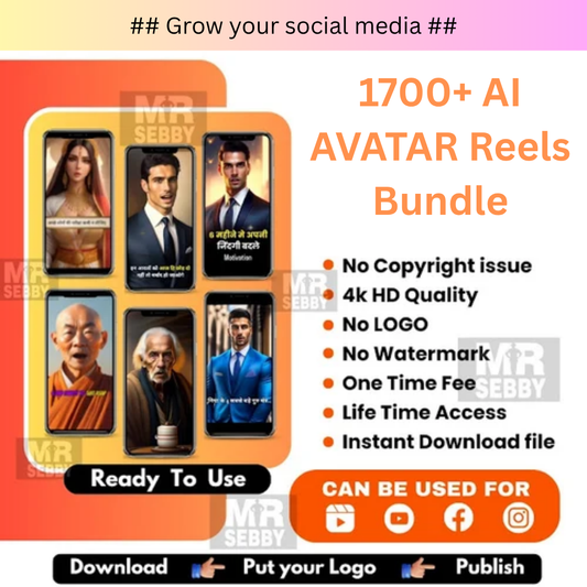 1700+ AI Avatar Reels Bundle